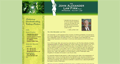 Desktop Screenshot of johnalexanderlaw.com